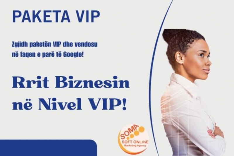 Paketa VIP me 24 reklama dhe Profil biznesi me domain në platformën Panairi Online me SEO ne Google, Dyqan per shitje online, rrit biznesin me paniri online për marketing lokal, paniri për agjenci marketingu, reklama për biznese